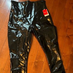 Spanx patent leather leggings